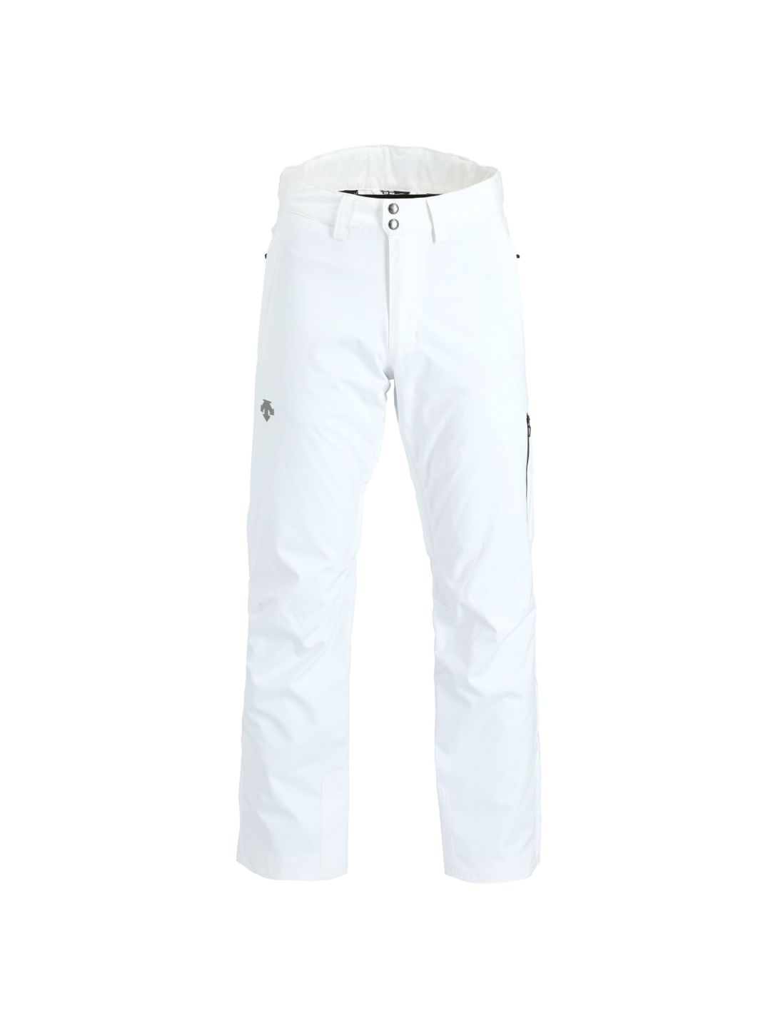 Descente, Stock Pant pantaloni da sci uomo super bianco