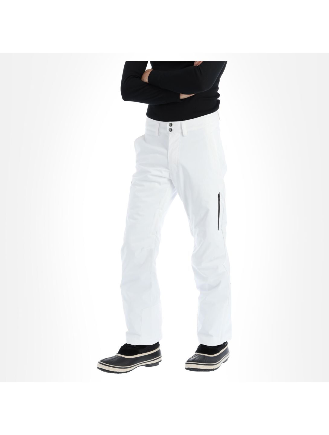 Descente, Stock Pant pantaloni da sci uomo super bianco