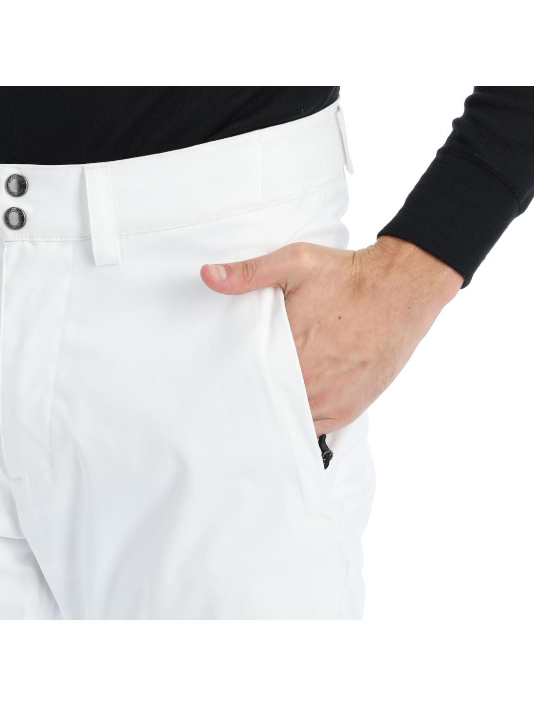 Descente, Stock Pant pantaloni da sci uomo super bianco