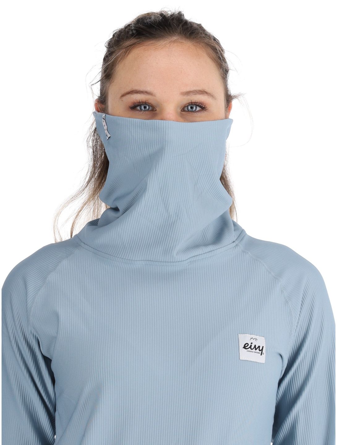 Eivy, Icecold Gaiter Rib maglia termica donna Faded Fog blu 