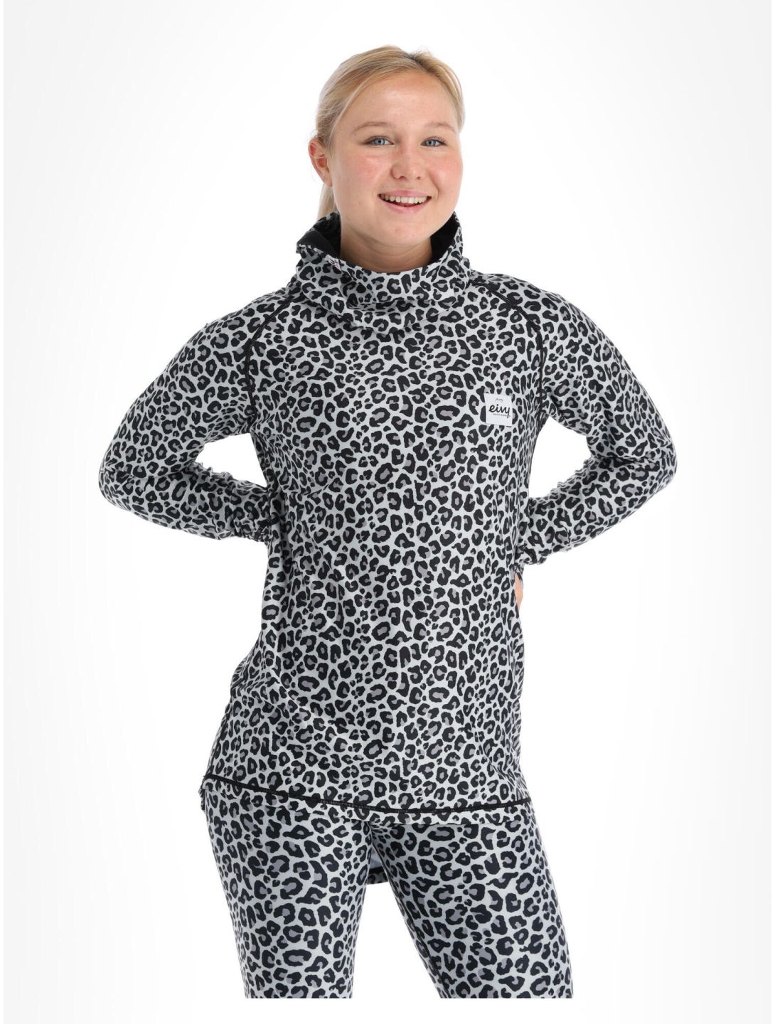 Eivy, Icecold Gaiter maglia termica donna Snow Leopard bianco 