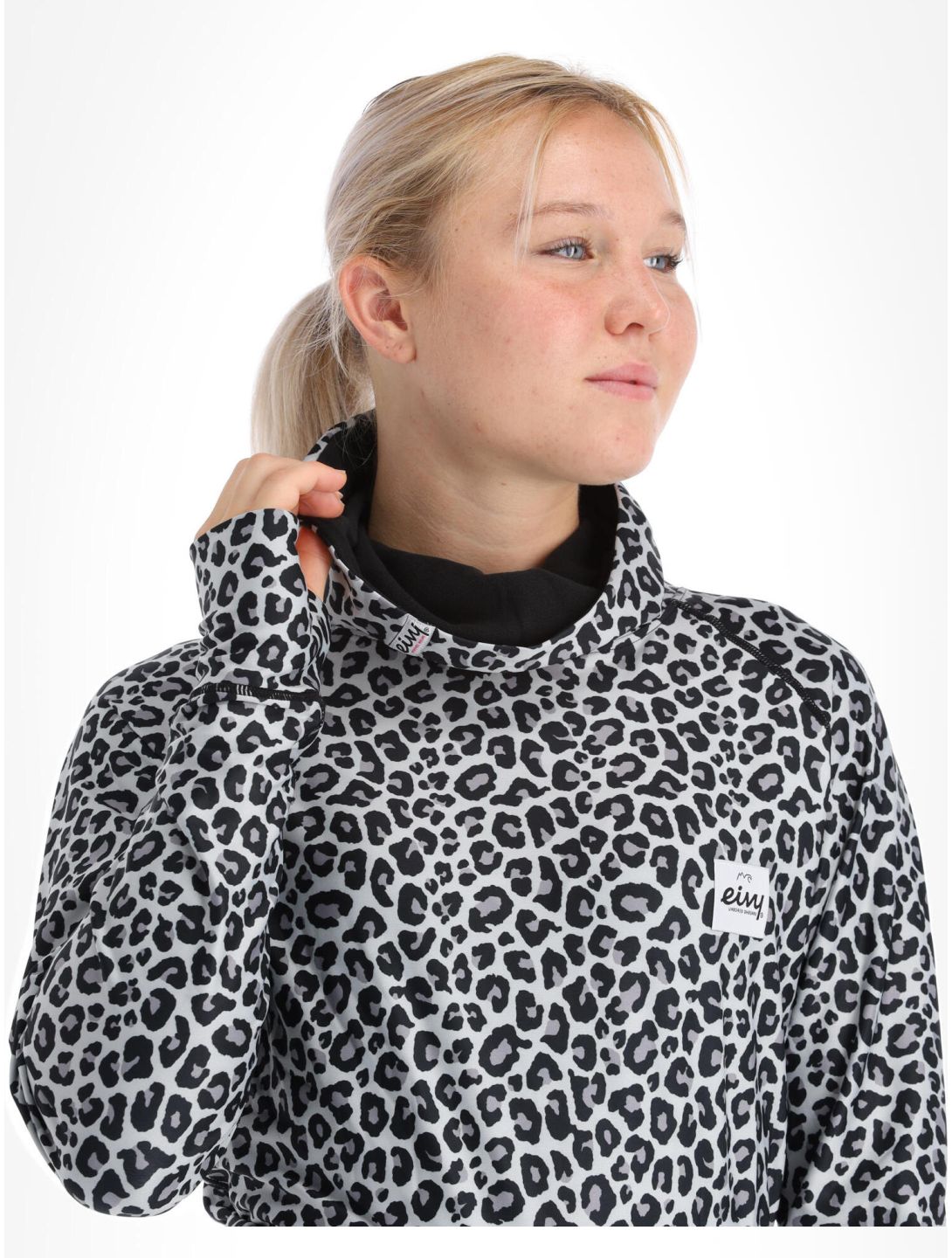 Eivy, Icecold Gaiter maglia termica donna Snow Leopard bianco 