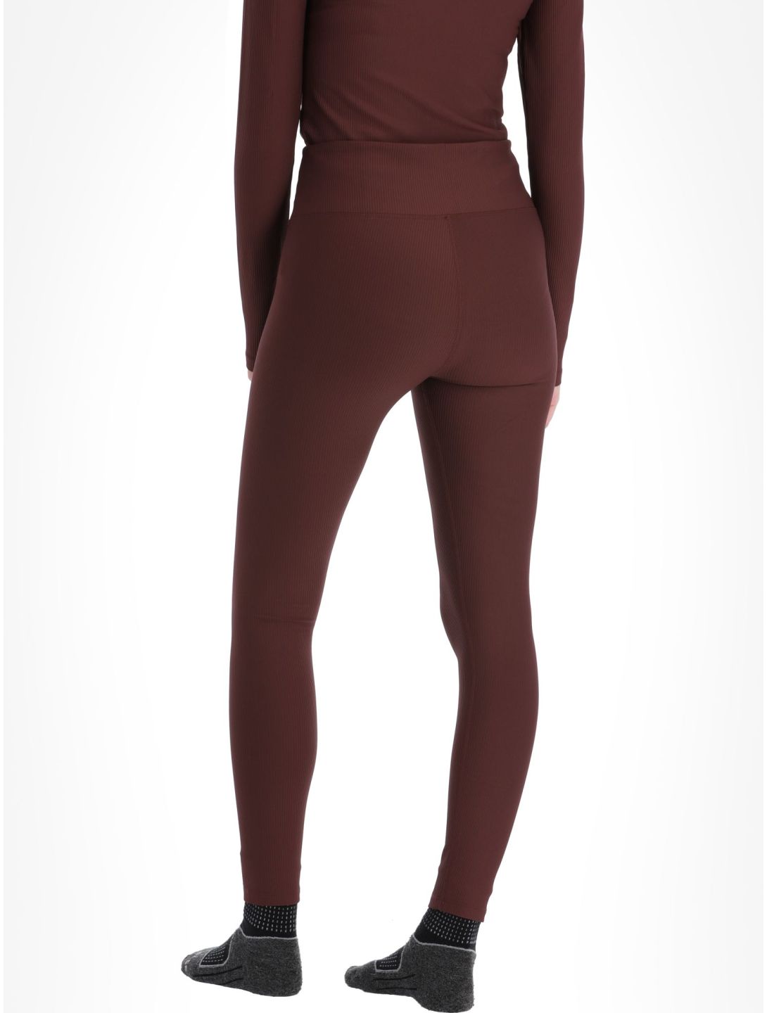 Eivy, Icecold Rib Tights pantaloni termici donna Wine borgogna 