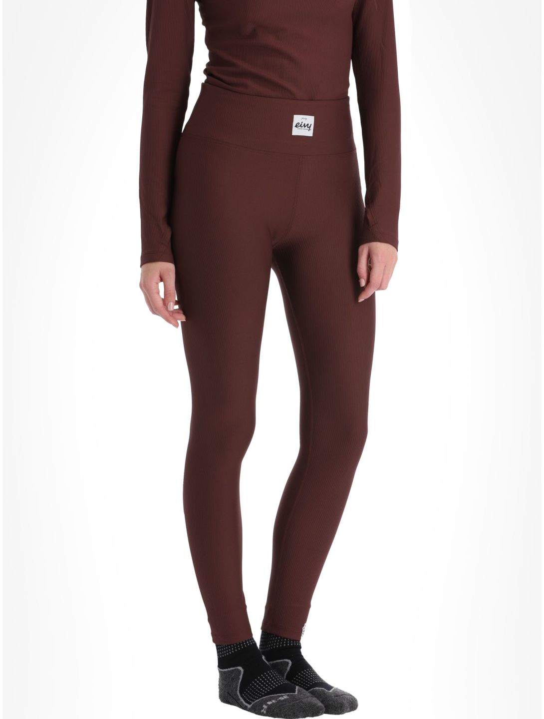 Eivy, Icecold Rib Tights pantaloni termici donna Wine borgogna 