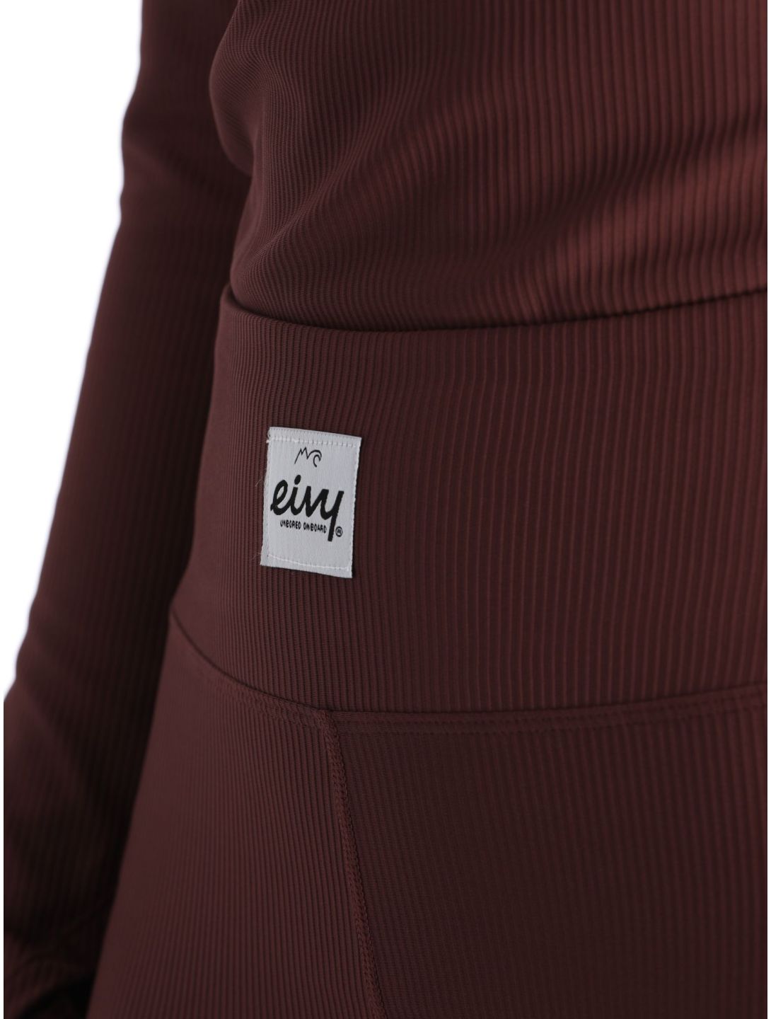 Eivy, Icecold Rib Tights pantaloni termici donna Wine borgogna 