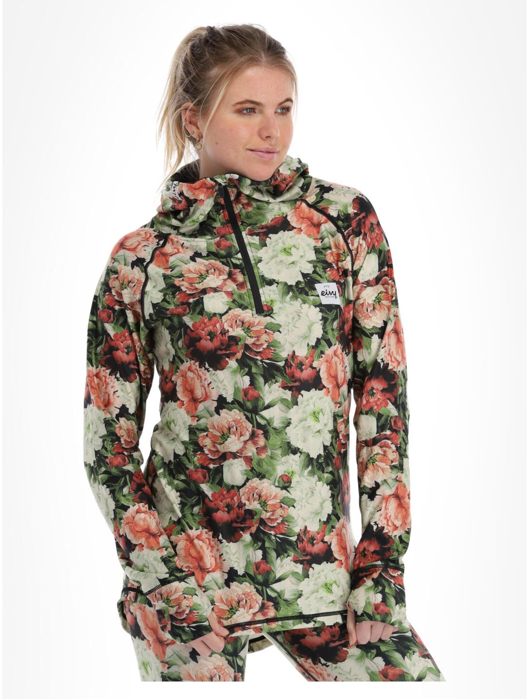 Eivy, Icecold Zip Hood maglione donna Autumn Bloom multicolorato 