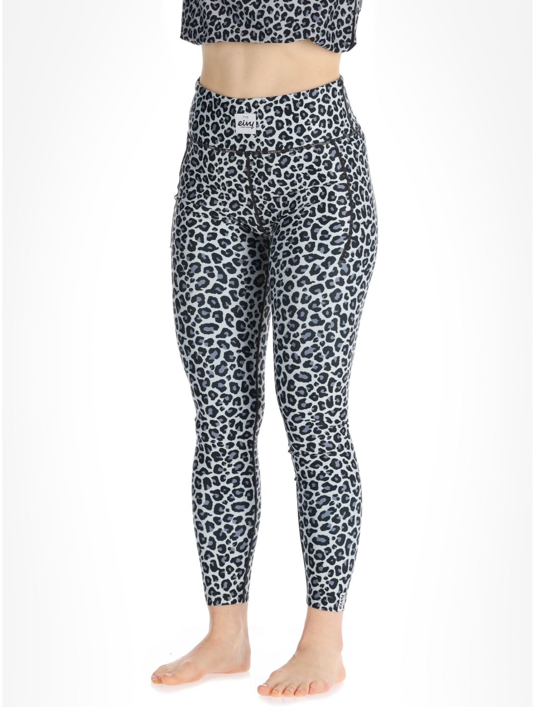 Eivy, Pocket pantaloni termici donna Snow Leopard bianco 