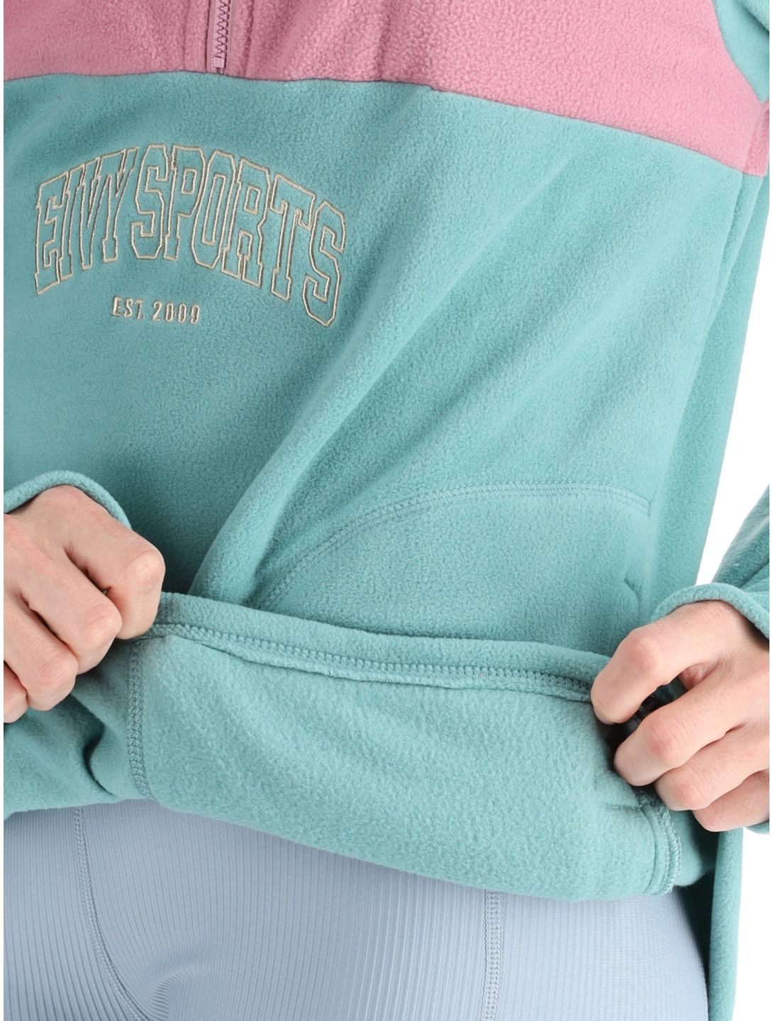 Eivy, Techlight Halfzip Fleece felpa donna Miami Turquoise verde 