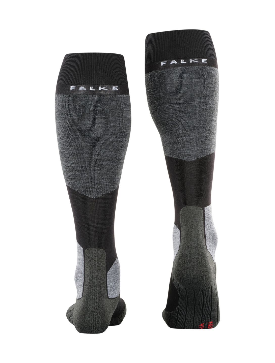 Falke, SK6 Pro calzini da sci donna Black Mix grigio, nero 