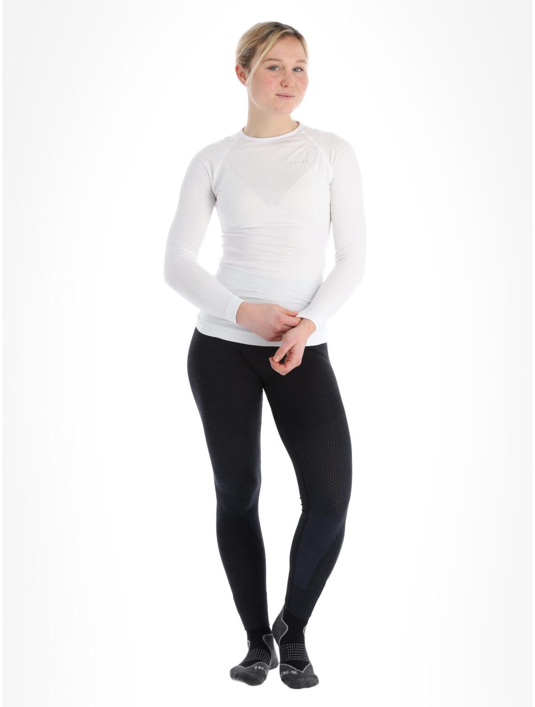 Falke, Longsleeved Shirt Tight maglia termica donna White bianco 