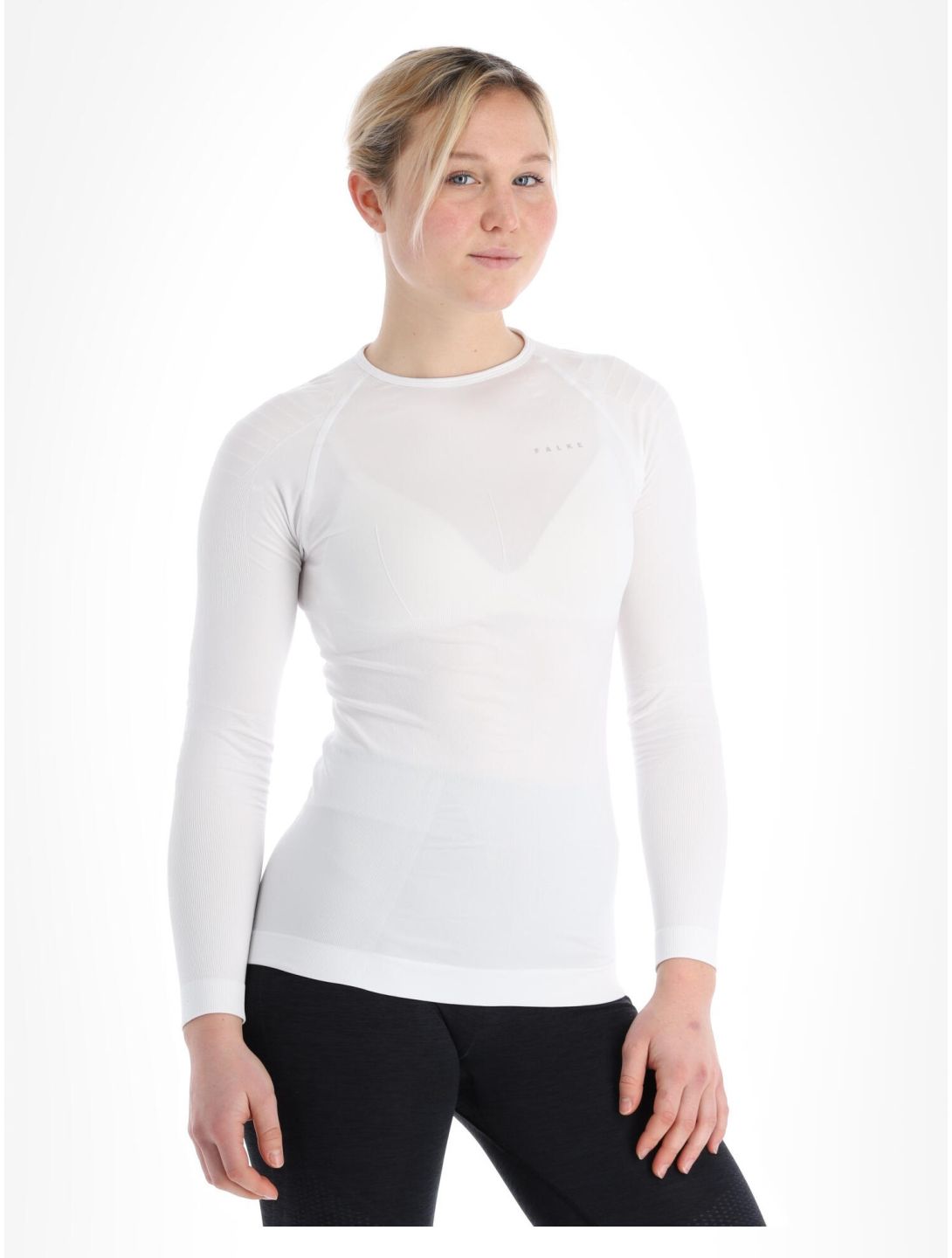 Falke, Longsleeved Shirt Tight maglia termica donna White bianco 