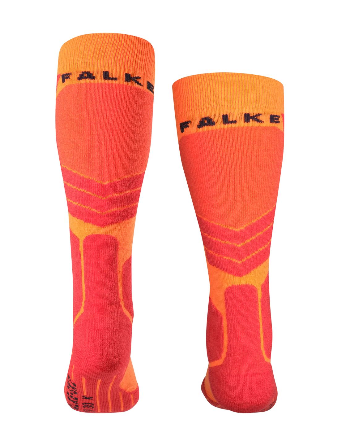 Falke, SK2 Intermediate calzini da sci bambino Flash Orange arancio, rosso 