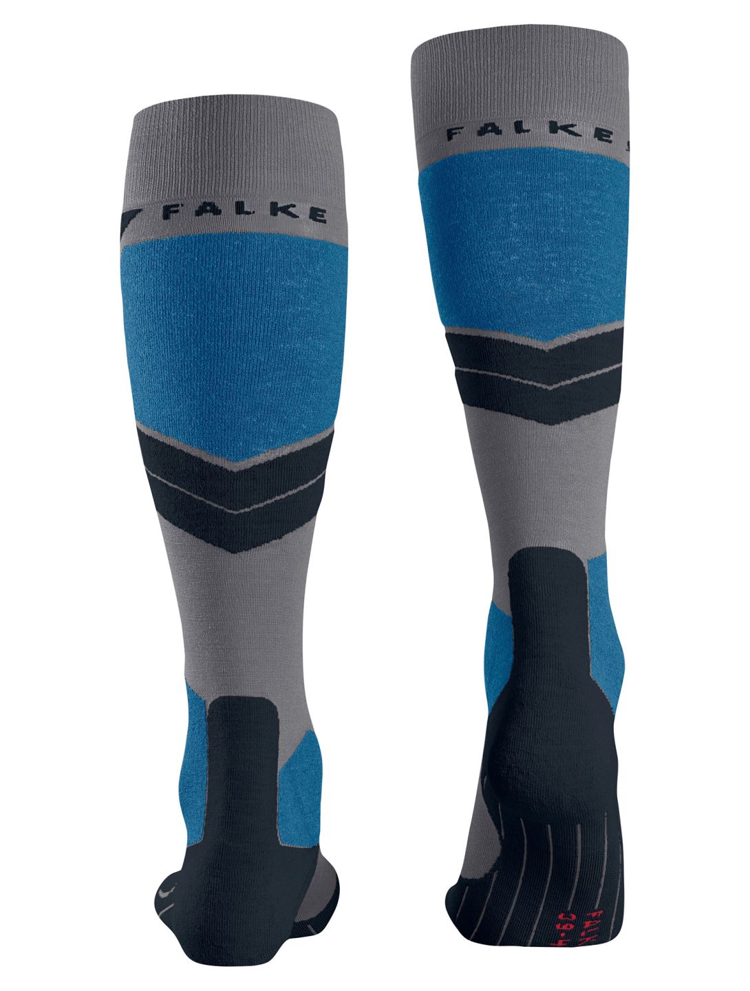 Falke, SK4 Advanced calzini da sci uomo M. Grey Melange blu 