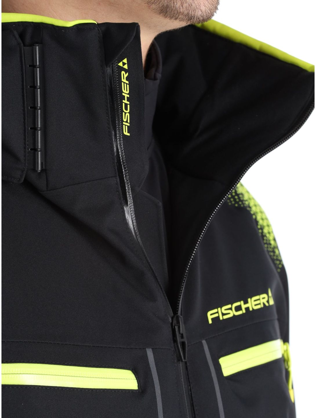 Fischer, RC4 giacca sci uomo Black nero 