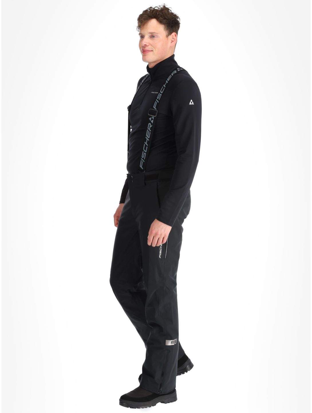 Fischer, RC4 pantaloni da sci uomo Black nero 