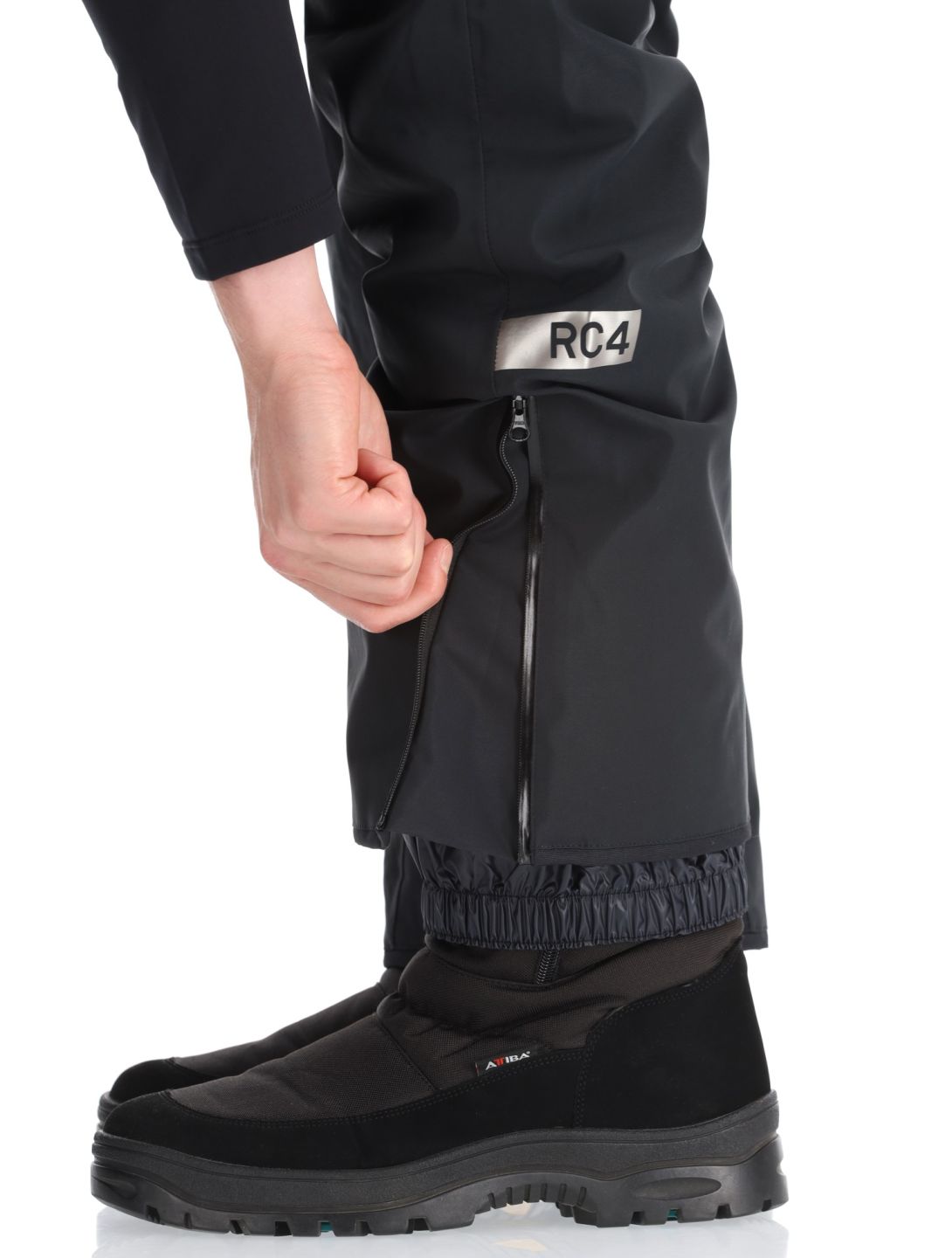 Fischer, RC4 pantaloni da sci uomo Black nero 