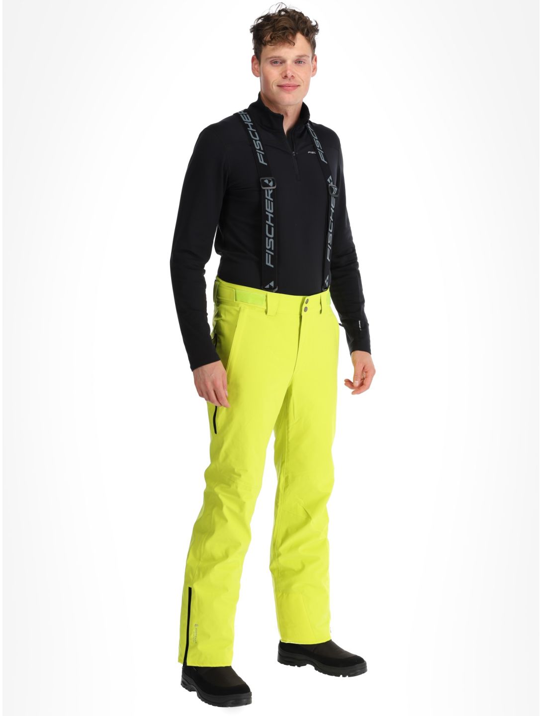 Fischer, RC4 pantaloni da sci uomo Fischer Yellow giallo 