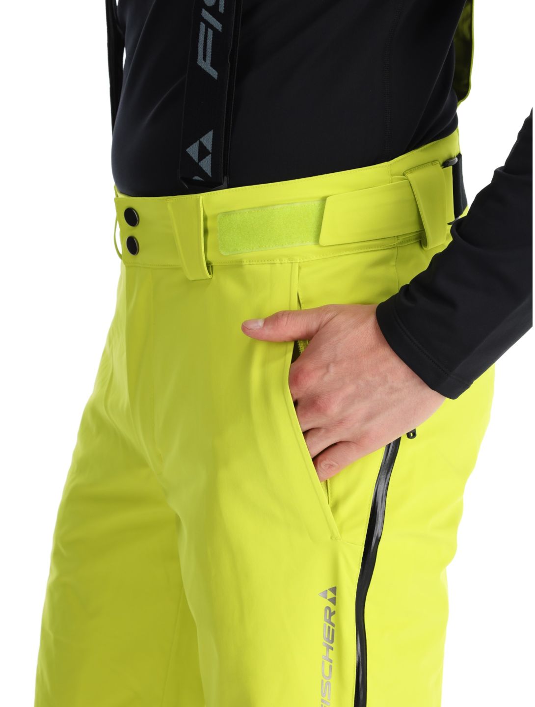 Fischer, RC4 pantaloni da sci uomo Fischer Yellow giallo 