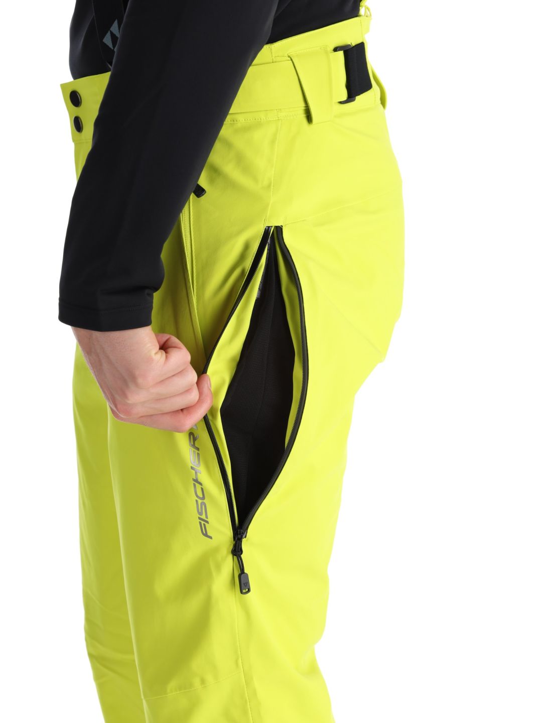 Fischer, RC4 pantaloni da sci uomo Fischer Yellow giallo 