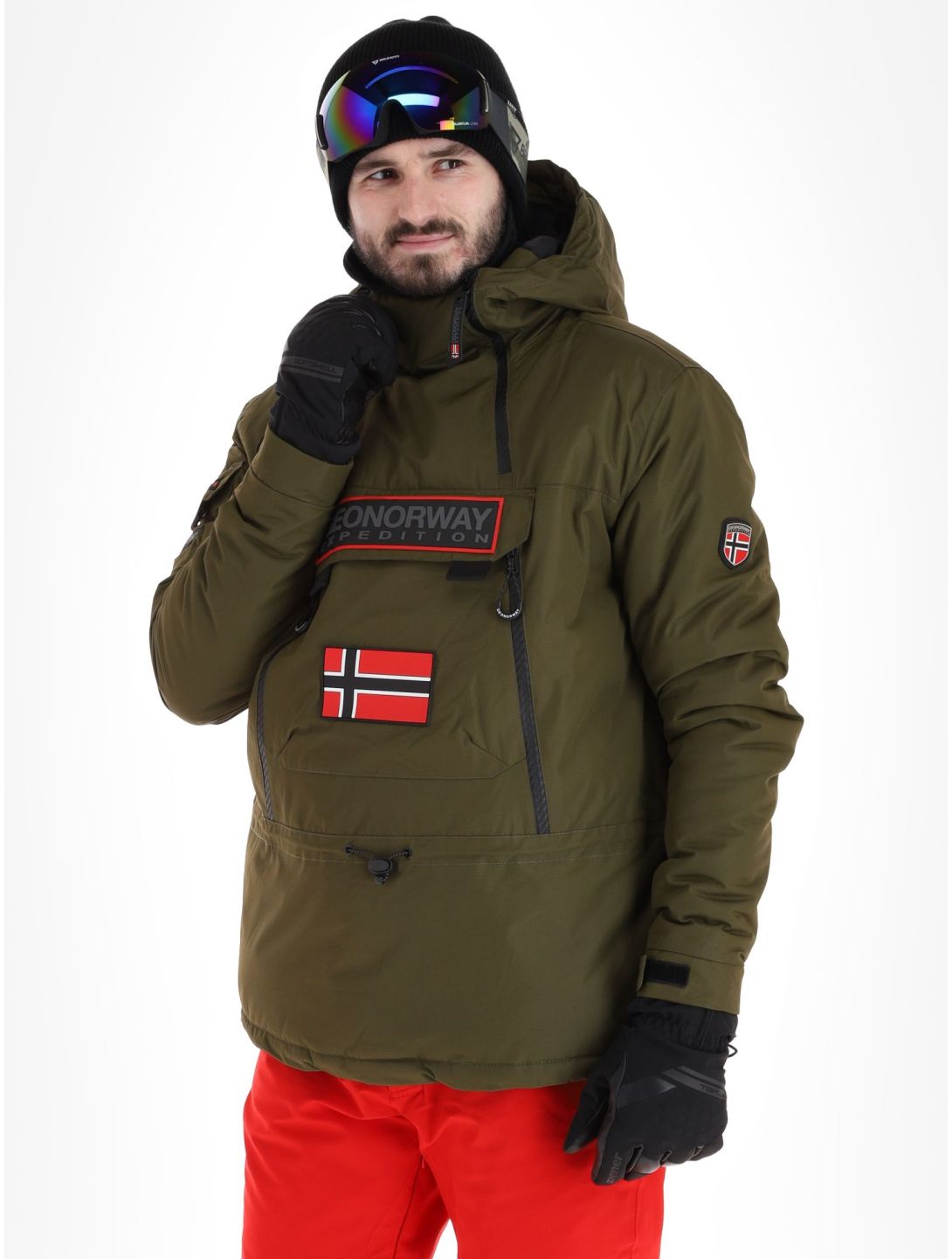 Geographical Norway, Benyamine giacca sci uomo Kaki verde 