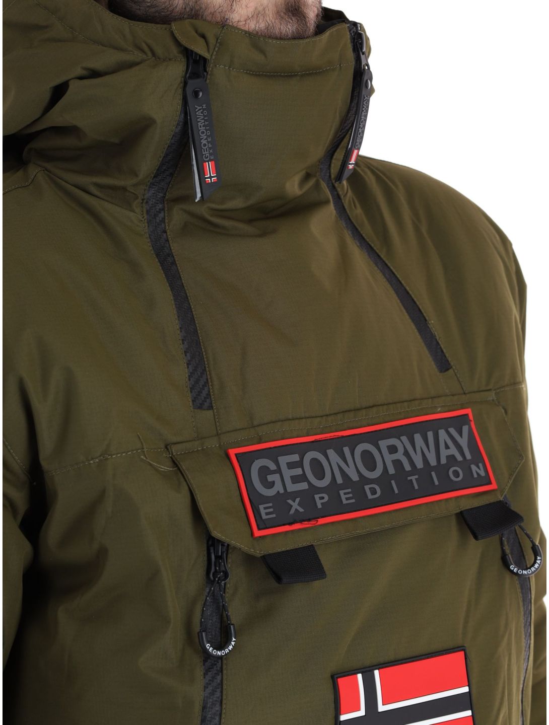 Geographical Norway, Benyamine giacca sci uomo Kaki verde 