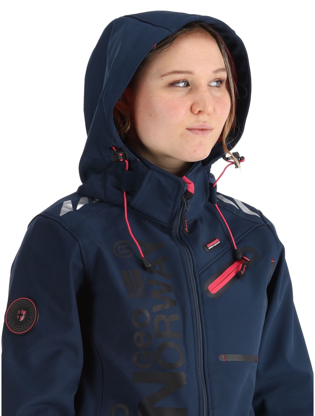 Geographical Norway, Reine softshell donna Navy / Pink blu, rosa 