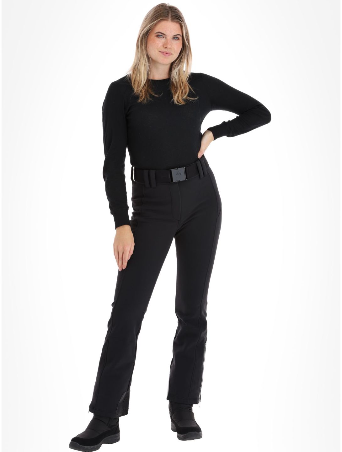 Head, Jet pantaloni da sci softshell donna Black nero 