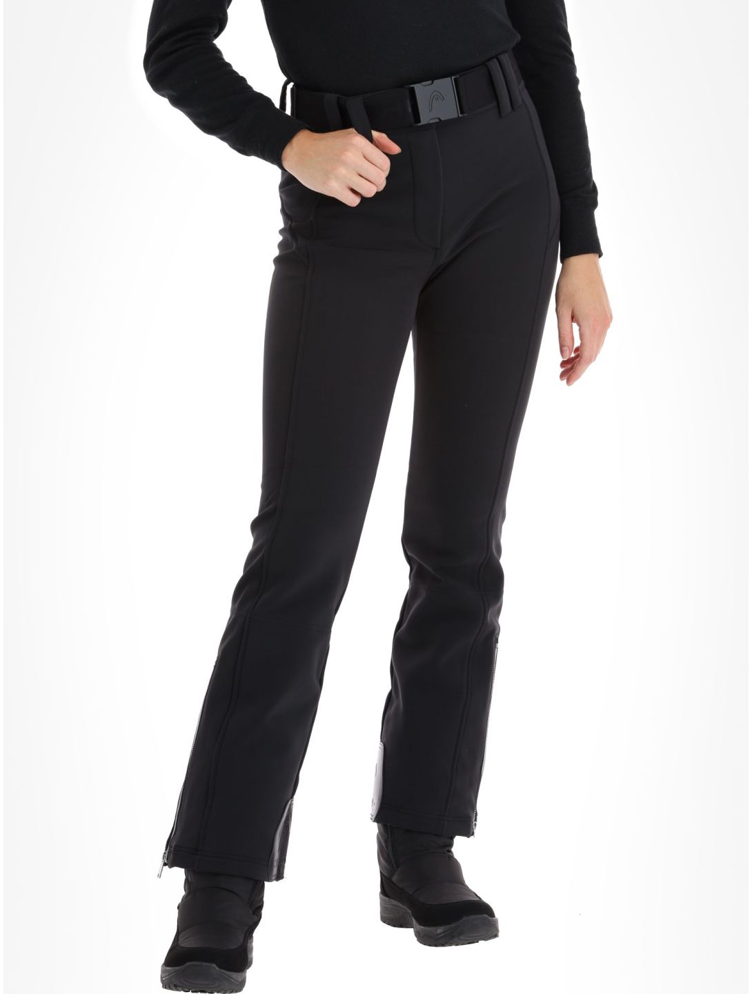 Head, Jet pantaloni da sci softshell donna Black nero 