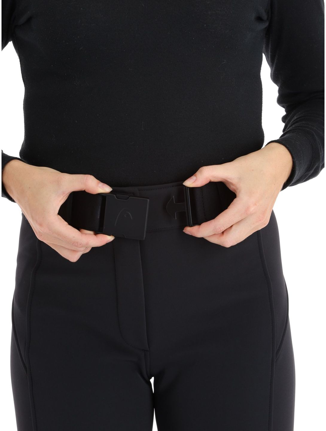 Head, Jet pantaloni da sci softshell donna Black nero 