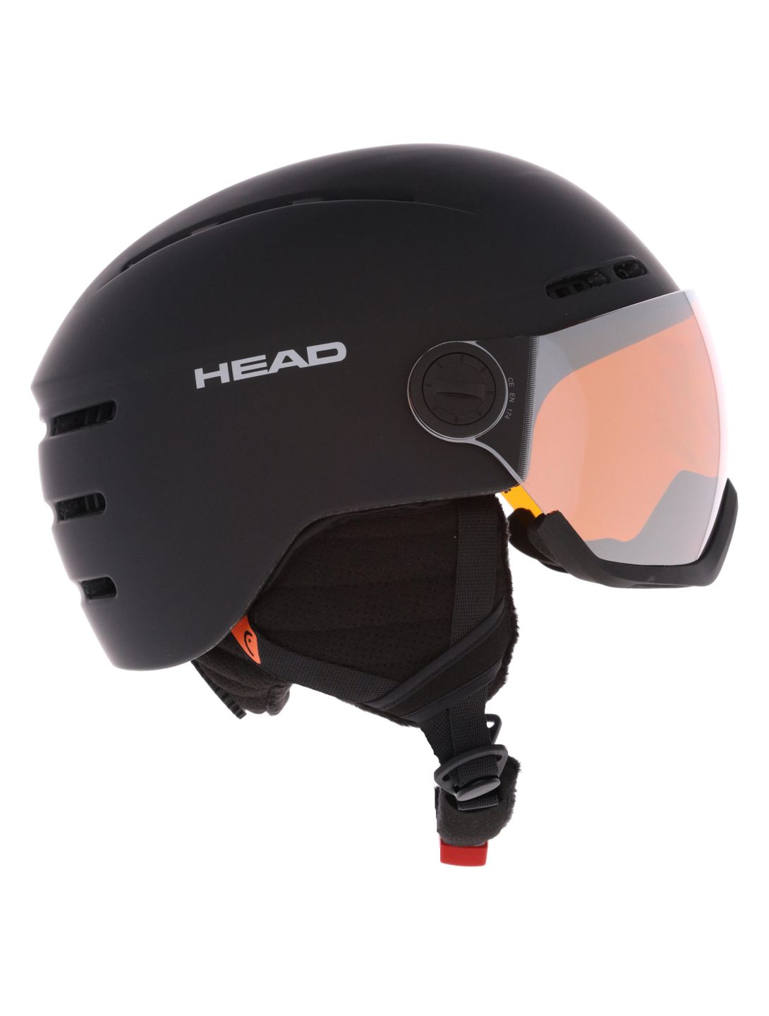 Head, Knight caschetto con visiera unisex Black nero 