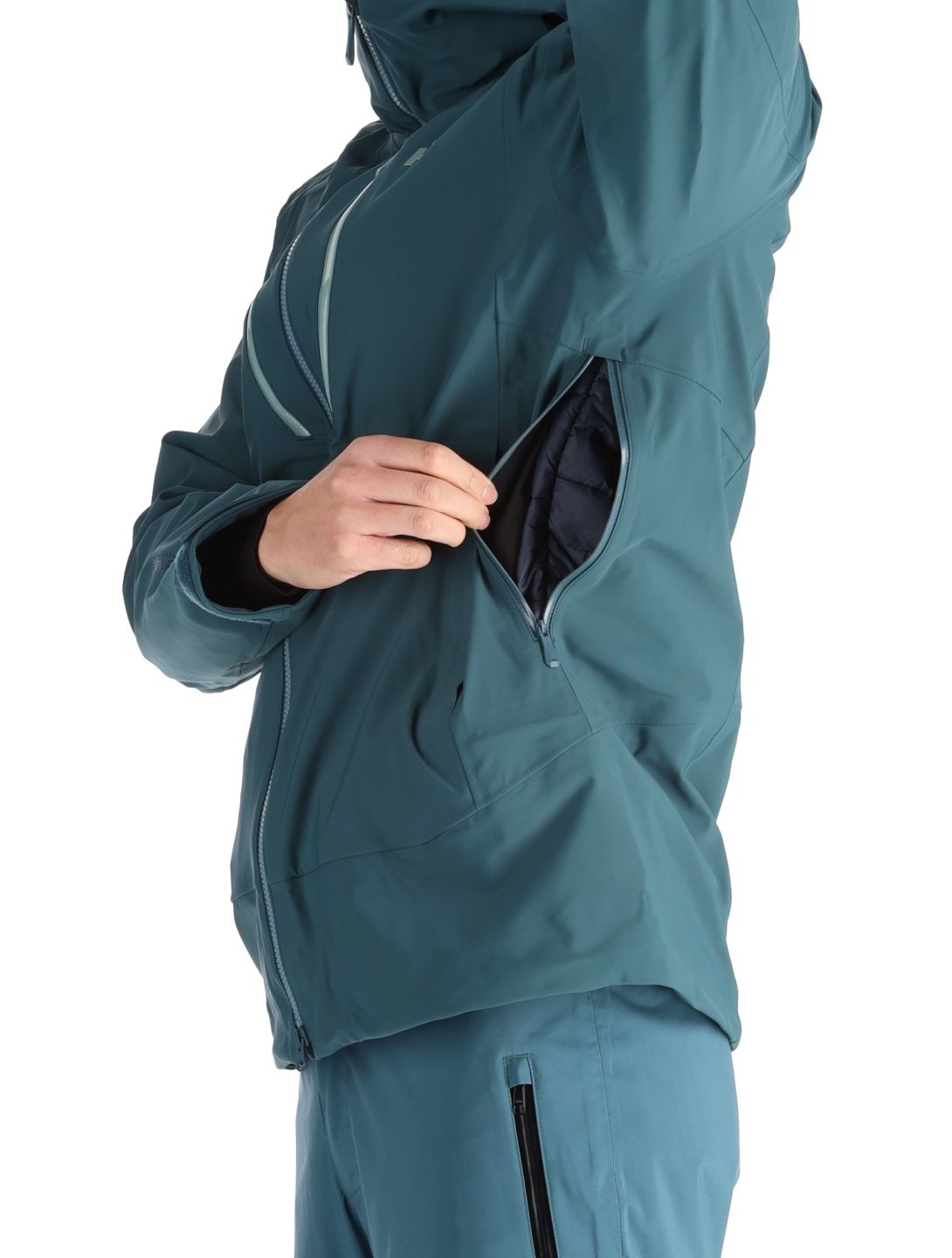 Helly Hansen, Alpha 3L Long Shell guscio uomo Dark Creek verde 