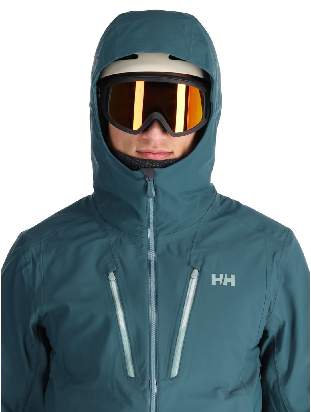 Helly Hansen, Alpha 3L Long Shell guscio uomo Dark Creek verde 