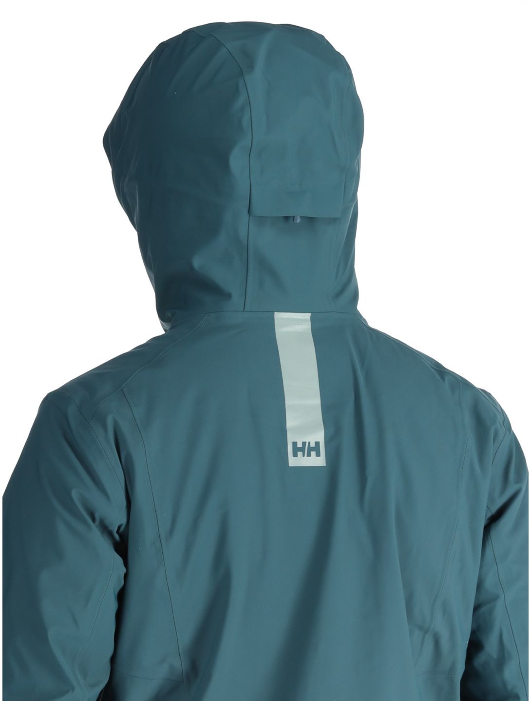 Helly Hansen, Alpha 3L Long Shell guscio uomo Dark Creek verde 