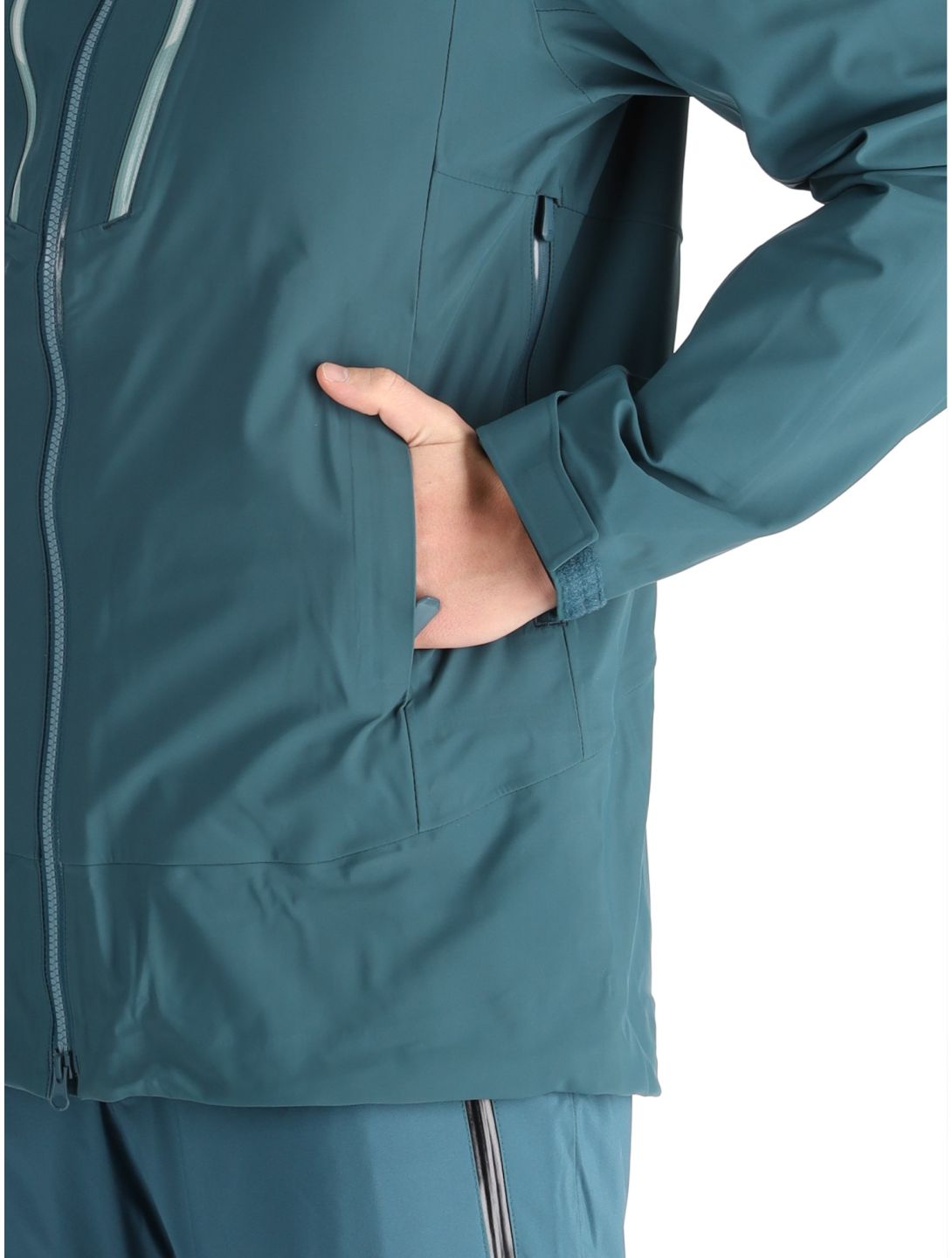 Helly Hansen, Alpha 3L Long Shell guscio uomo Dark Creek verde 