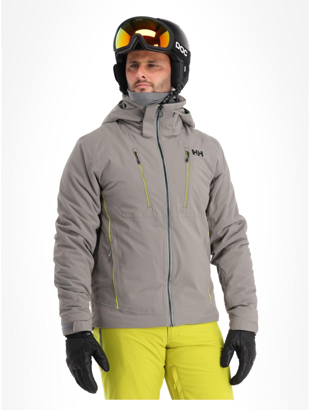 Helly Hansen, Alpha 4.0 giacca sci uomo Concrete grigio 