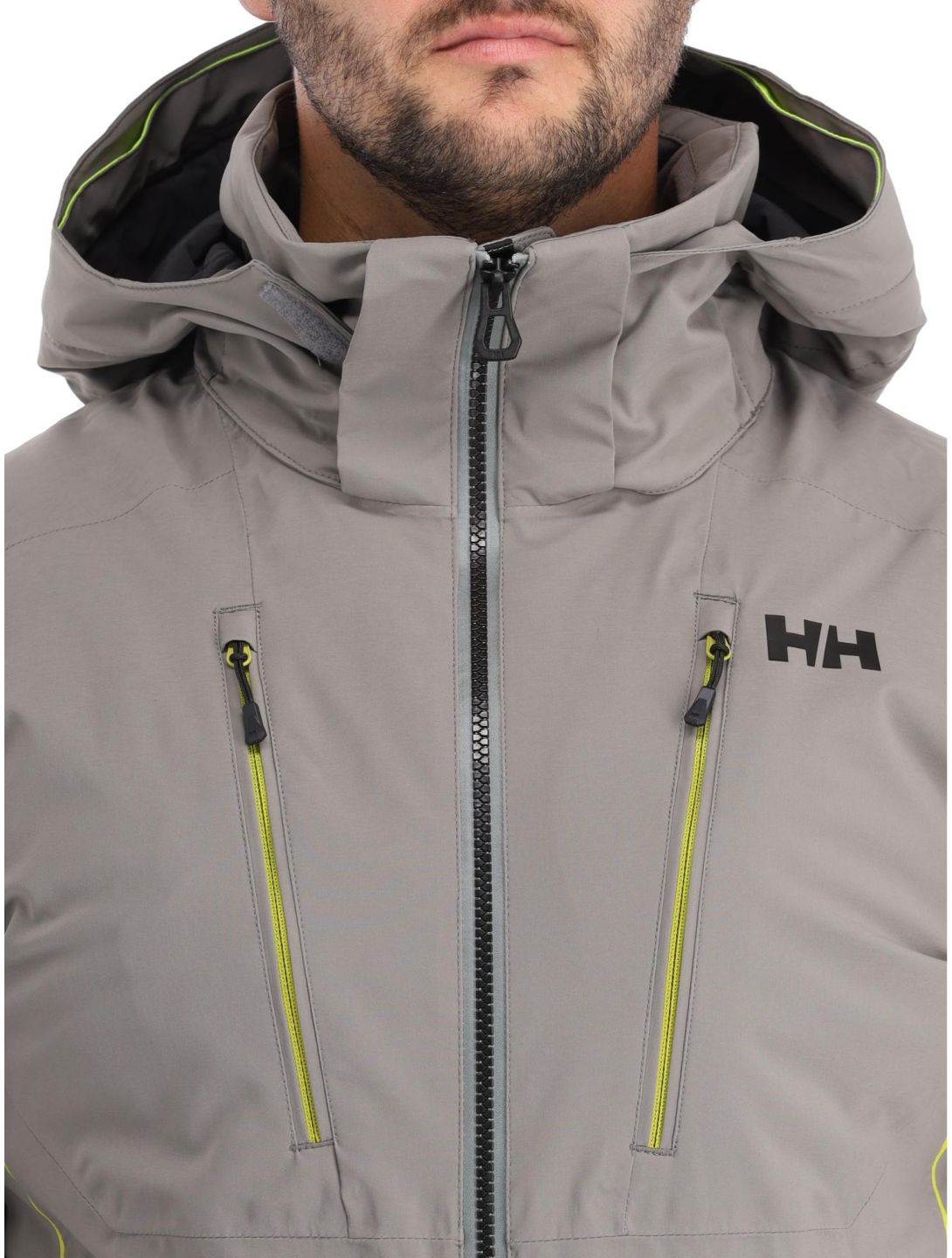 Helly Hansen, Alpha 4.0 giacca sci uomo Concrete grigio 