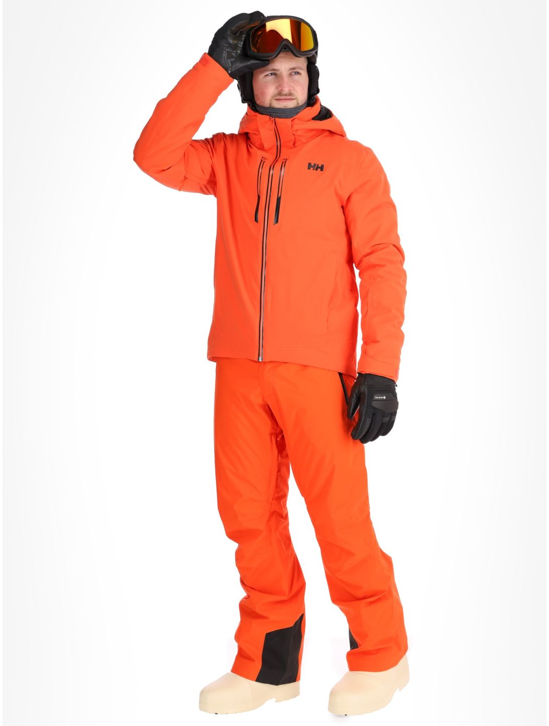 Helly Hansen, Alpha Lifaloft giacca sci uomo Cherry Tomato arancio 