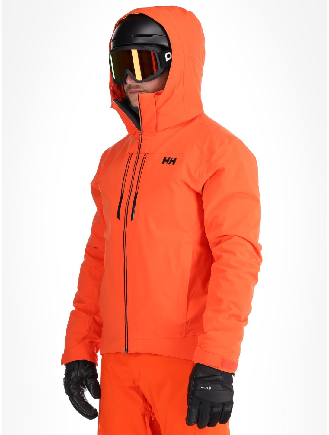 Helly Hansen, Alpha Lifaloft giacca sci uomo Cherry Tomato arancio 