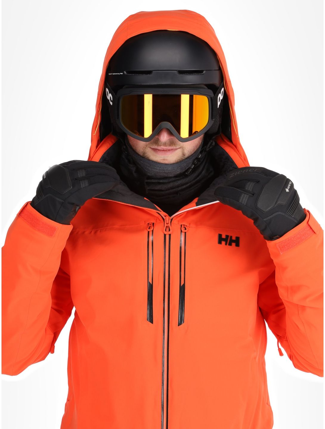 Helly Hansen, Alpha Lifaloft giacca sci uomo Cherry Tomato arancio 