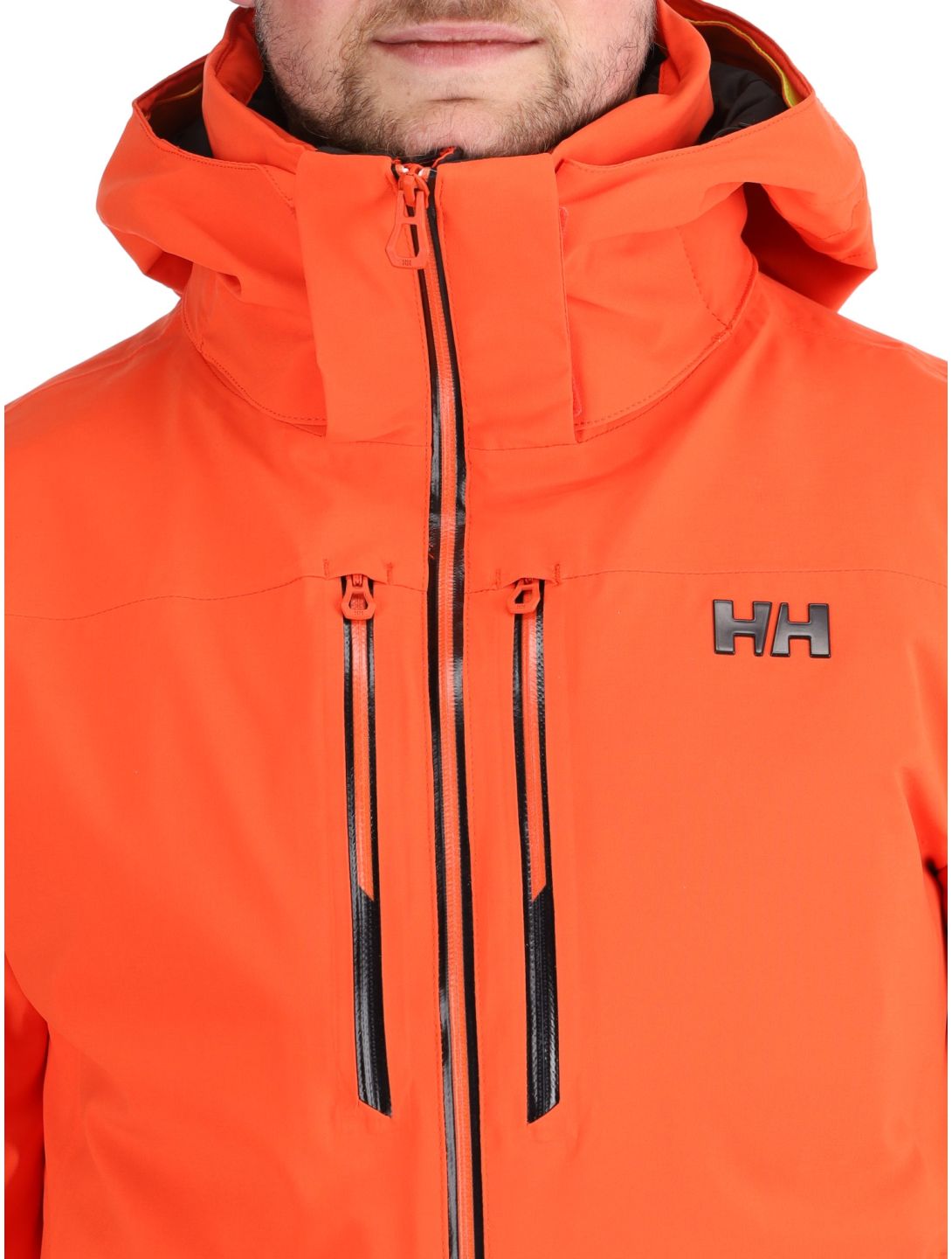 Helly Hansen, Alpha Lifaloft giacca sci uomo Cherry Tomato arancio 