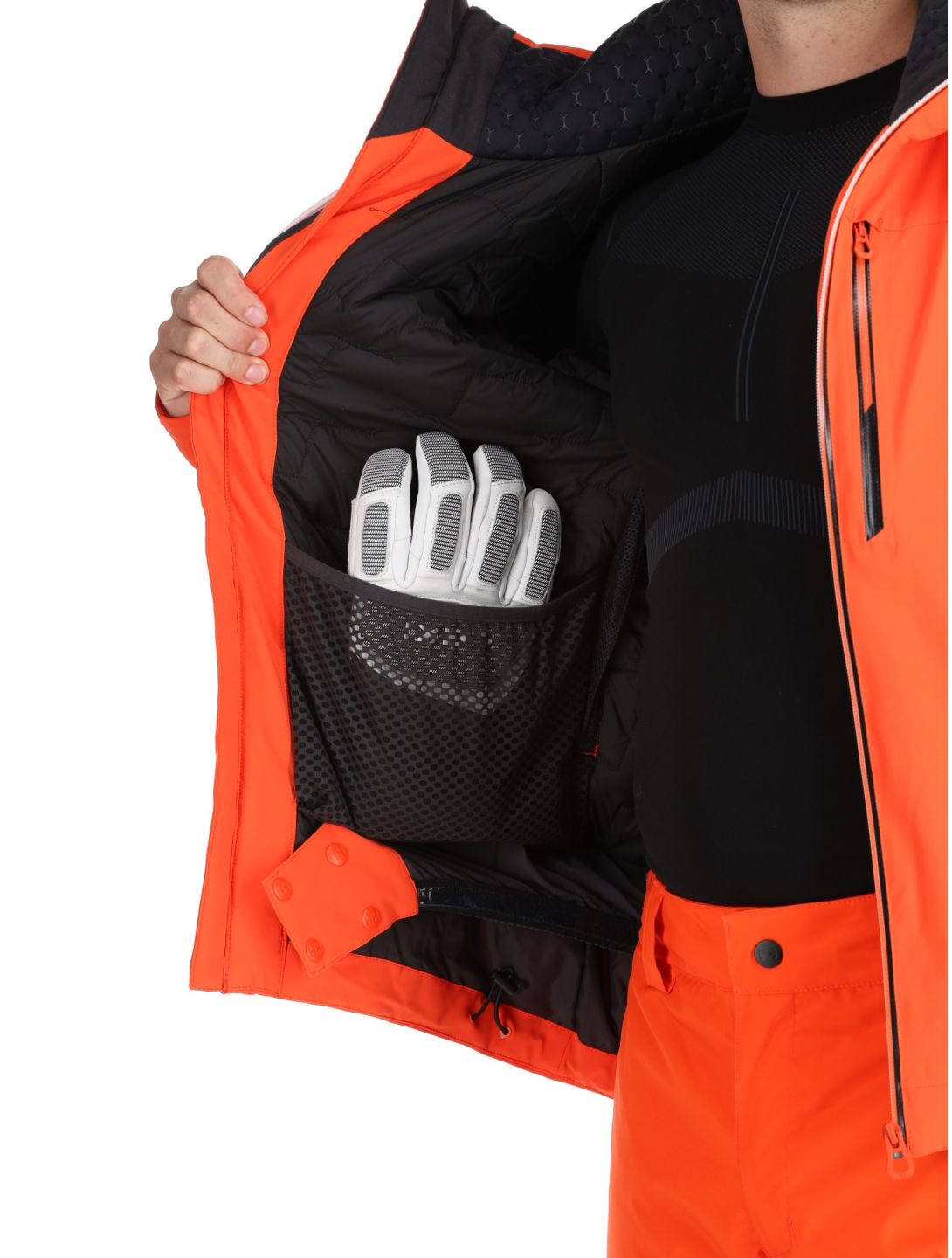 Helly Hansen, Alpha Lifaloft giacca sci uomo Cherry Tomato arancio 