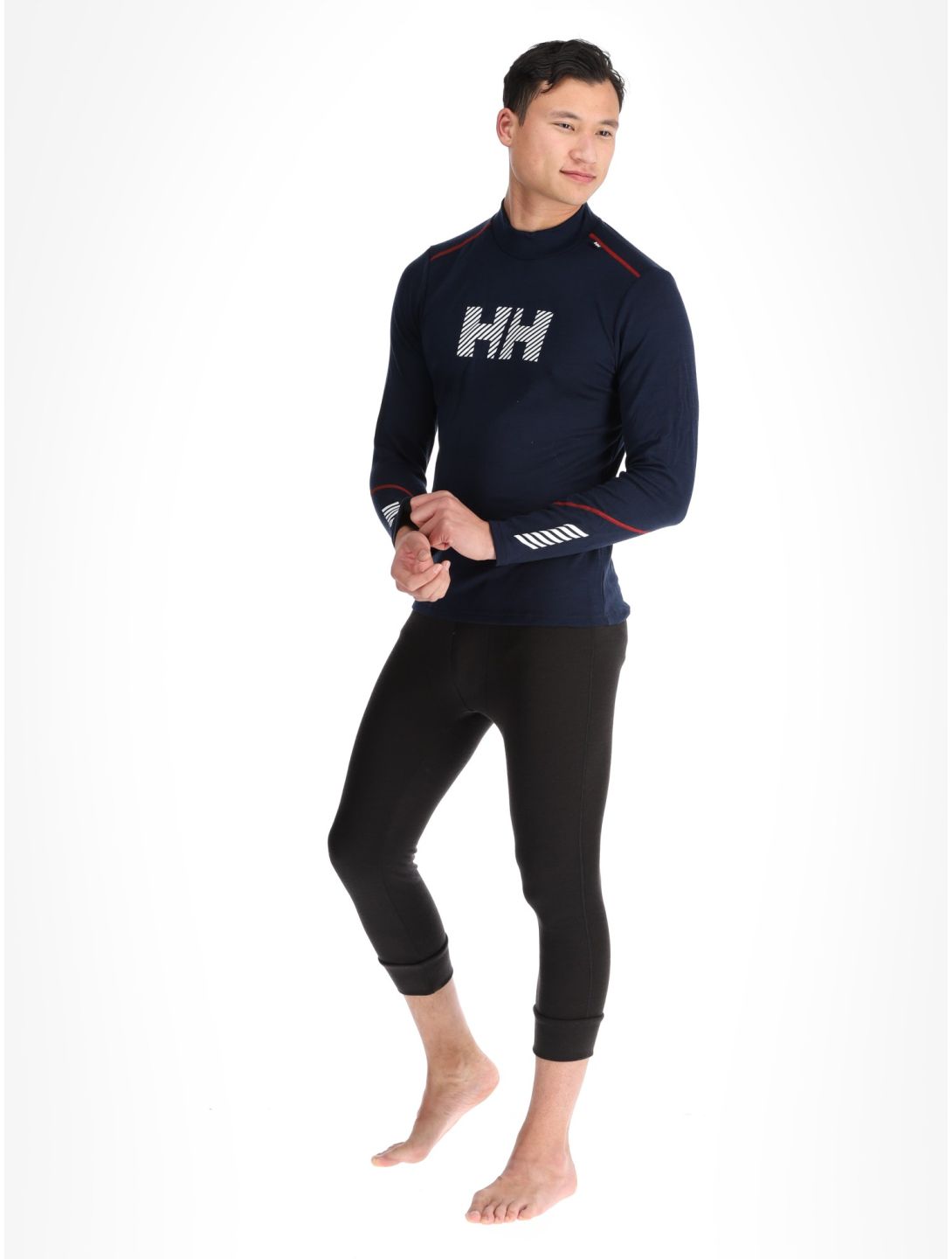 Helly Hansen, Lifa Merino Midw Logo maglia termica uomo Navy blu 