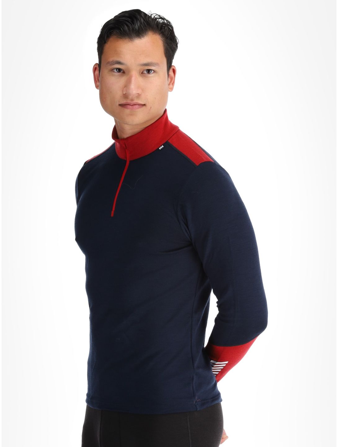 Helly Hansen, Lifa Merino Midweight 1/2 Zip maglione uomo Navy blu 