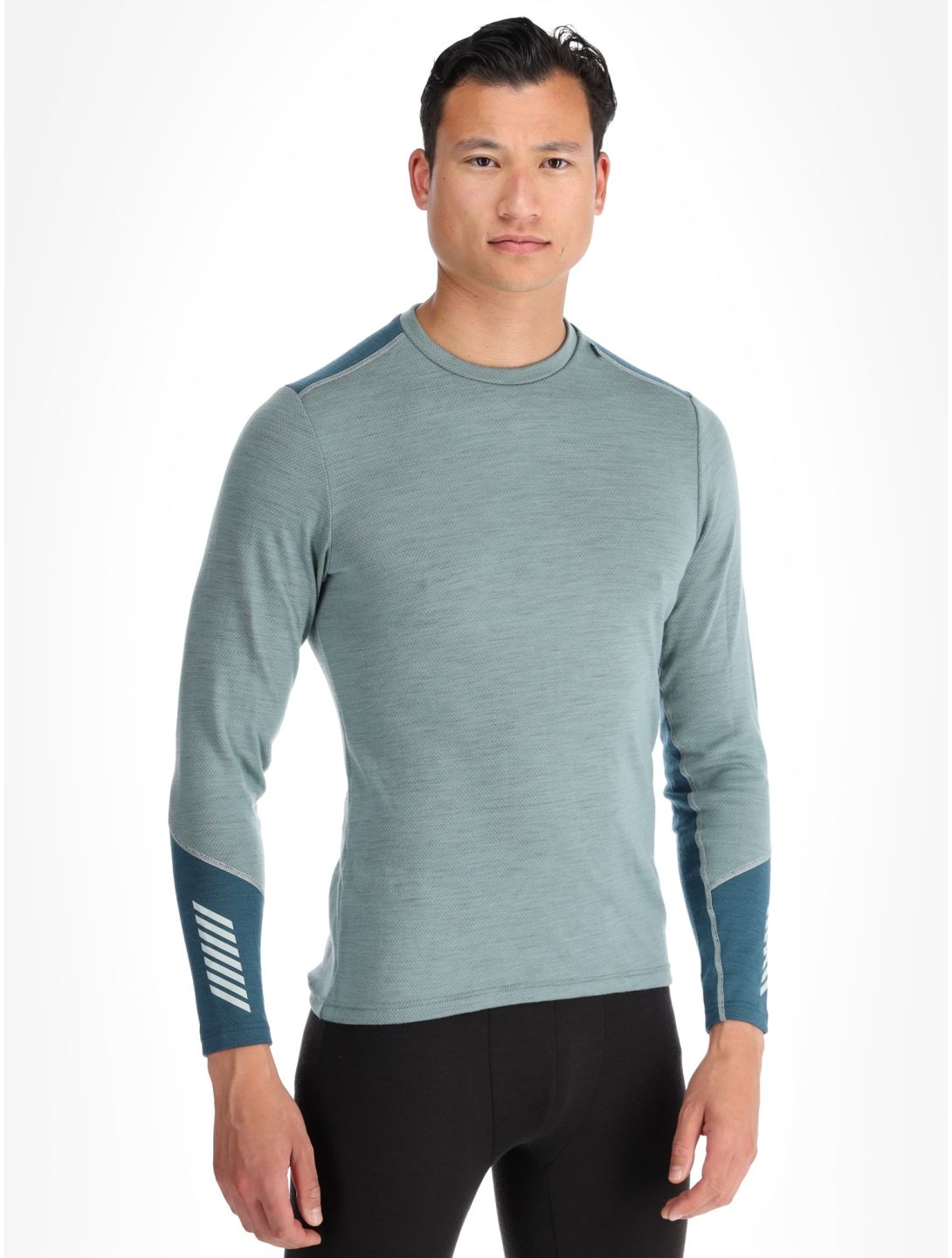 Helly Hansen, Lifa Merino Midweight Crew maglia termica uomo Cactus verde 