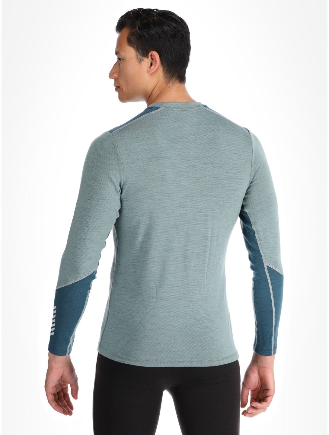 Helly Hansen, Lifa Merino Midweight Crew maglia termica uomo Cactus verde 