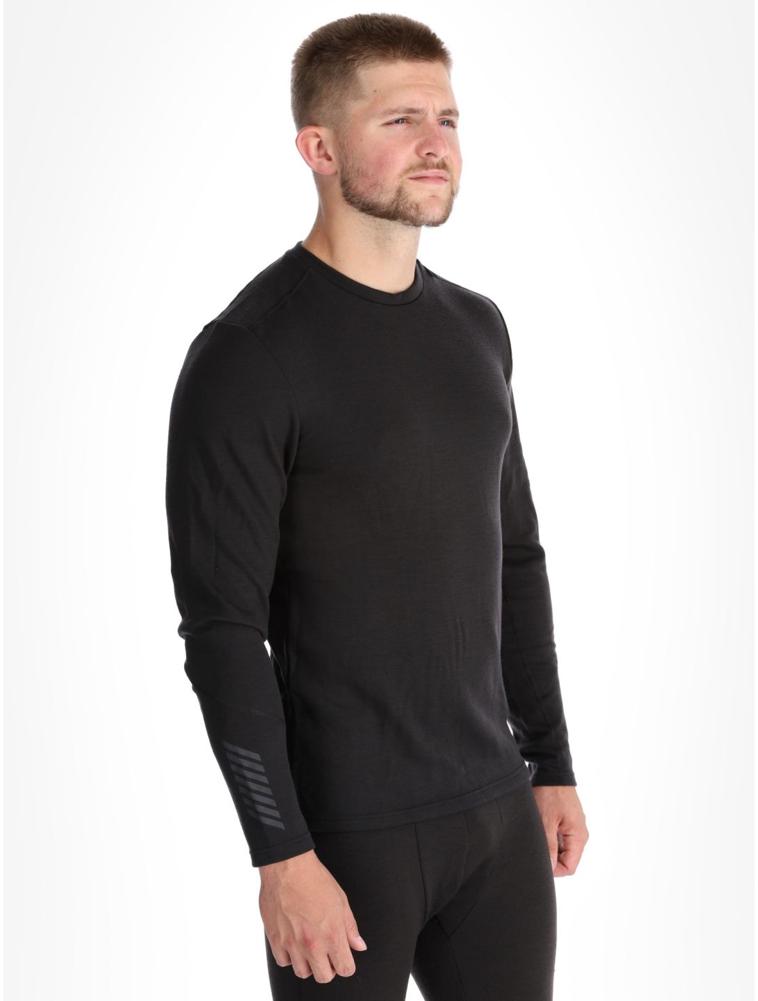 Helly Hansen, Lifa Merino Midweight Crew maglia termica uomo Black nero 