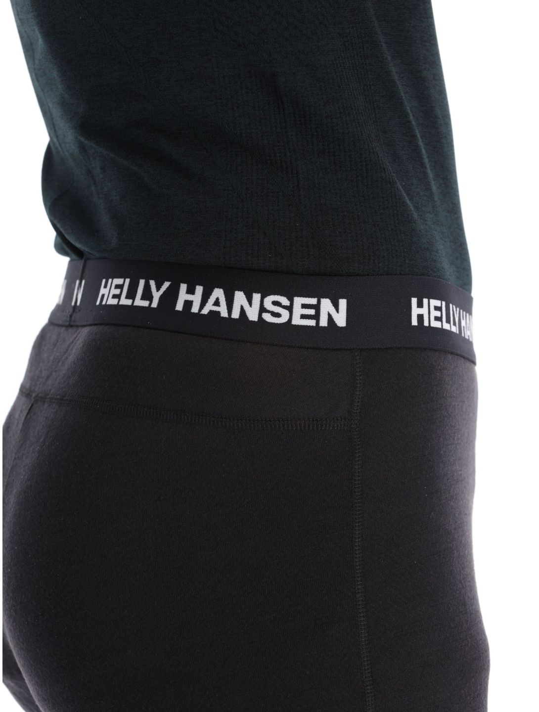 Helly Hansen, Lifa Merino Midweight pantaloni termici uomo Black nero 