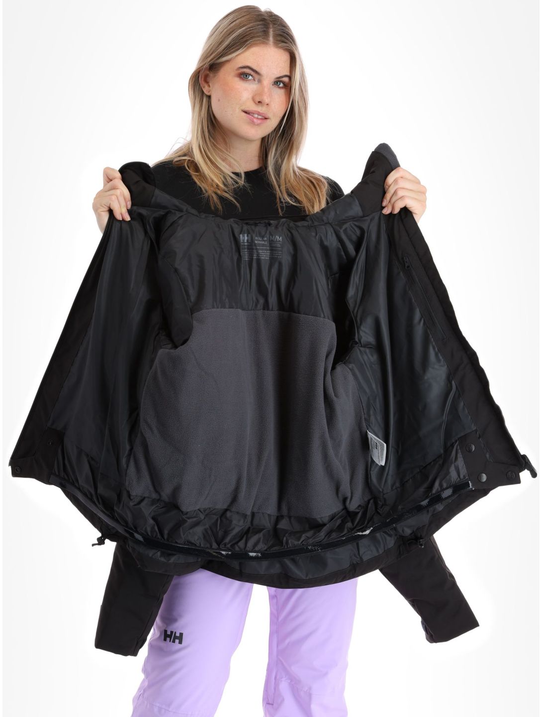 Helly Hansen, Nora Short Puffy giacca sci donna Black nero 