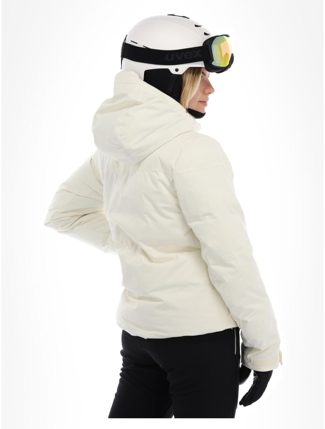 Helly Hansen, W Nora Short Puffy giacca sci donna Snow bianco 