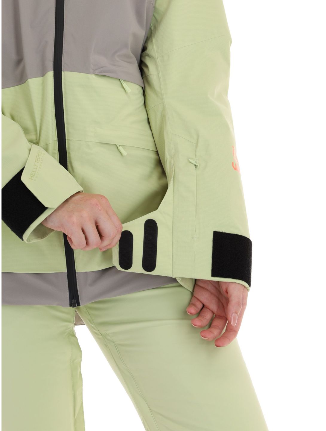 Helly Hansen, Powchaser 2.0 giacca sci donna Iced Matcha verde 